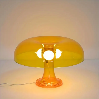 투명 아크릴 버섯 USB 램프