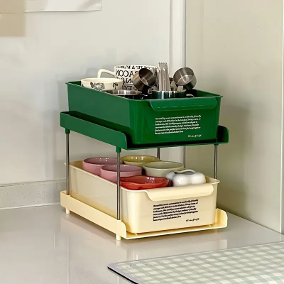 더블 레이어 컬러 수납장