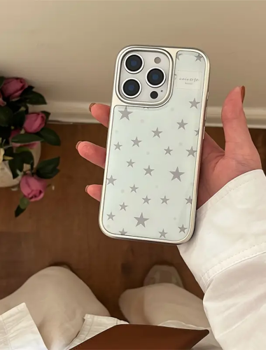 엔틱 민트 그레이 별빛 아이폰 케이스